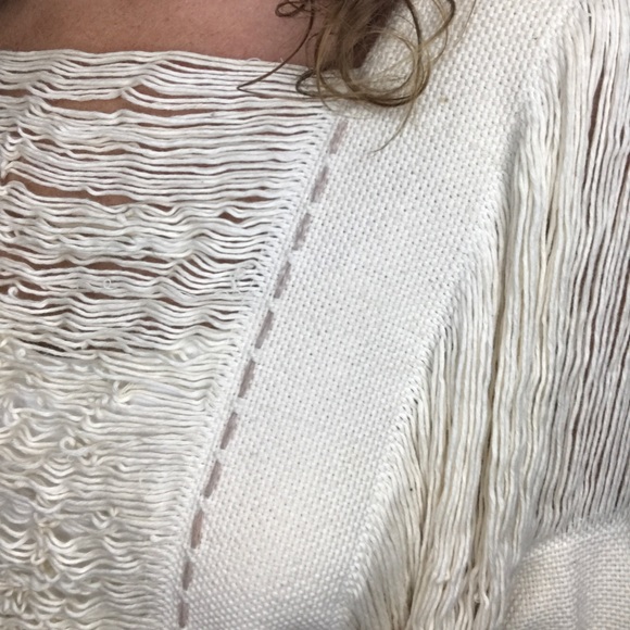 Gorgeous Handloomed Tulum Cotton Tunic Coverup - Picture 3 of 4